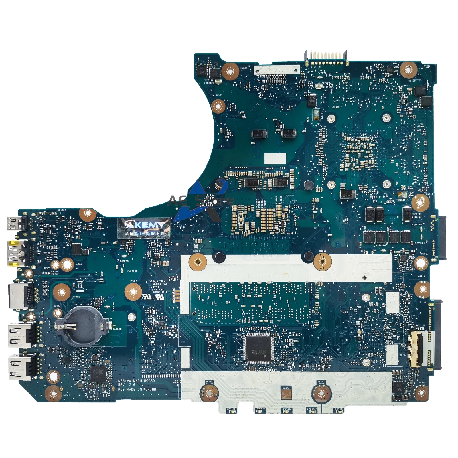 G58V Notebook Mainboard For ASUS N551VW G551V G551VW FX551V FX551VW GL551VW N551V Laptop Motherboard I5-6300HQ I7-6700HQ GTX960M