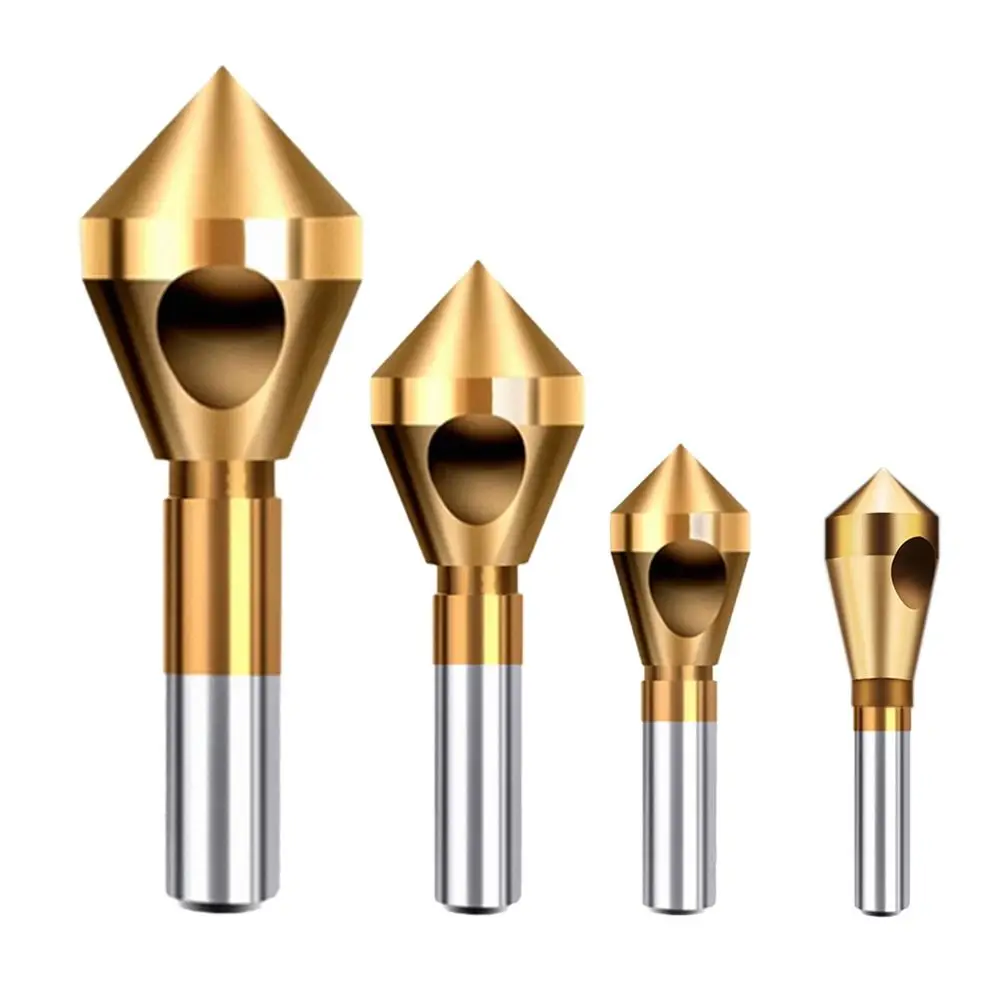 Drill Bits Chamfer 90 Degree Countersink Drill Bits Counter Sink Drill Bit Wood Chamfering Cutter Deburring Chamfering Cutter