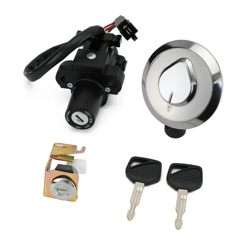 

Ignition Switch Fuel Gas Cap Seat Lock Keys Set For Honda XL125V Varadero 2001 2002 2003 2004 2005 2006 01 02 03 04 05-06