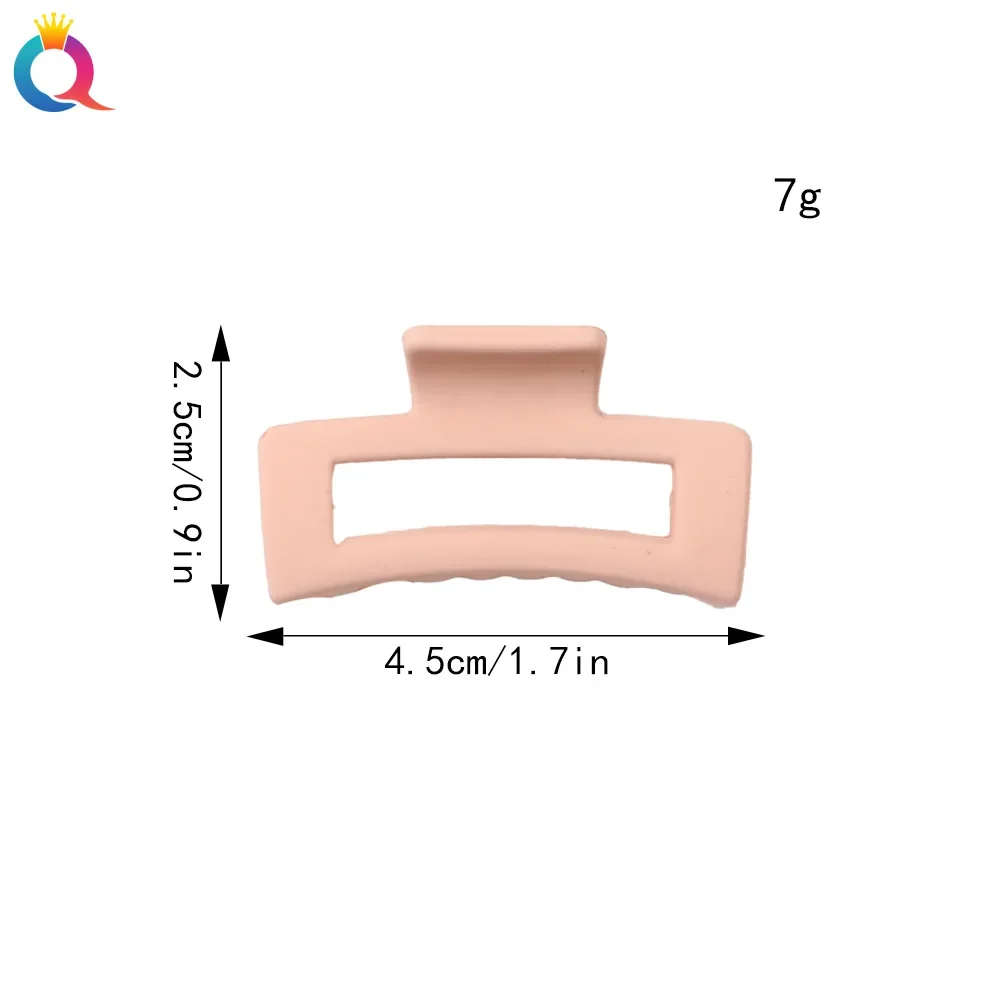 Garras de cabelo de plástico coreano para mulheres e meninas, grampos de cabelo, Headwear, grampo de cabelo pequeno