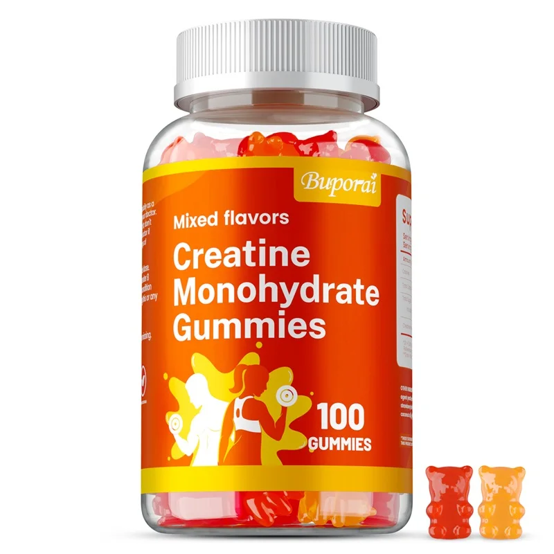 

Creatine Monohydrate Gummies - Helps Increase Muscle Strength, Promote Recovery, and Improve Cognitive Health and Memory