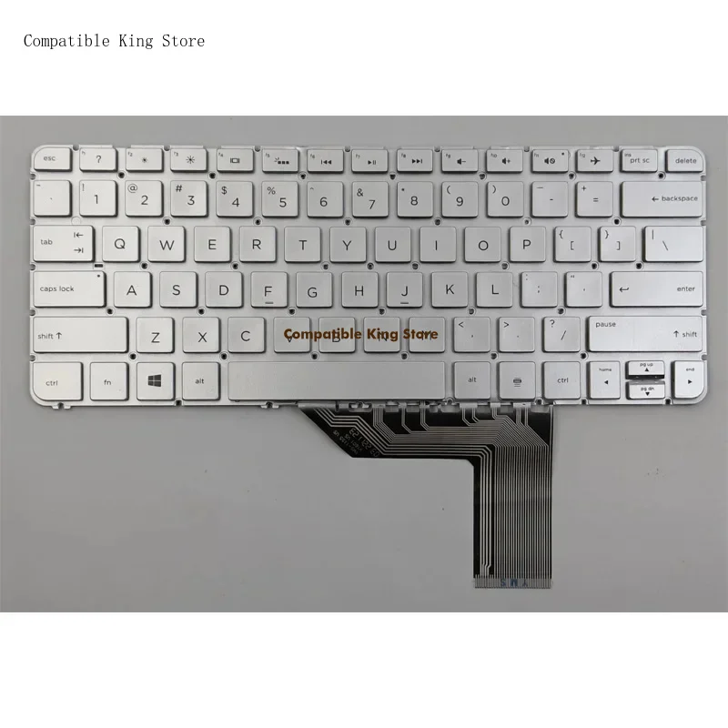 d+New For HP Spectre X360 13-4000 13-4100 13-4200 13T-4000 13T-4100 13T-4200 13-4103DX US Backlit Laptop Keyboard Sliver