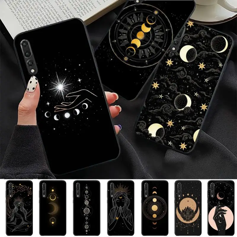 Witches Moon Tarot Mystery Totem Phone Case for Huawei P30 40 20 10 8 9 lite pro plus Psmart2019