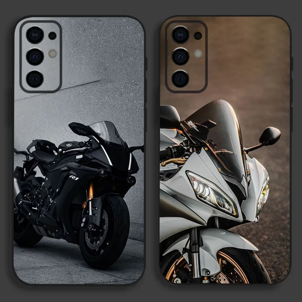 Sport Cool Motorrad Phone Case For Samsung S24,S21,S22,S23,S30,Ultra,S20,Plus,Fe,Lite,Note,10,9,5G Y-Yamahaes-S Black Soft Cover