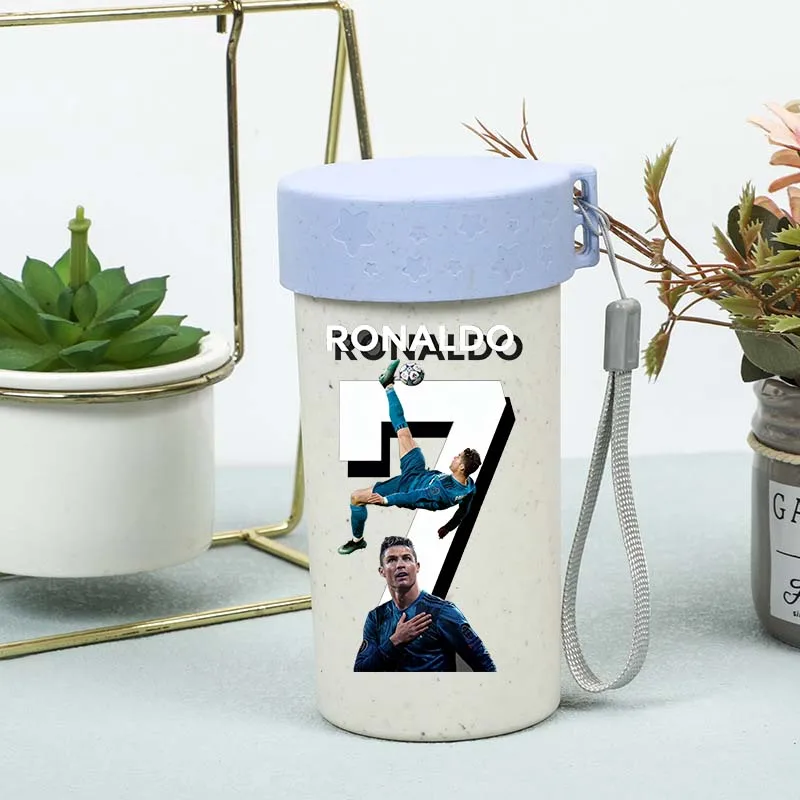 

Cristiano Ronaldo CR7 Wheat Cup Mini Bamboo Fiber Cup Handheld Cup Single Layer Wheat Fragrance Bottle for Fans Birthday Gifts
