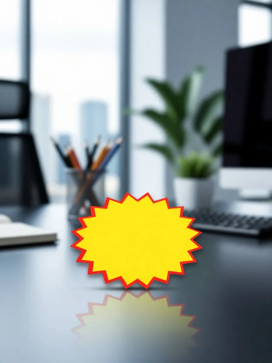 300Pcs Star Shape Erasable Price Tags Vibrant Blank Paper Labels for Retail Supermarket Yard Garage Sales Display Decoration