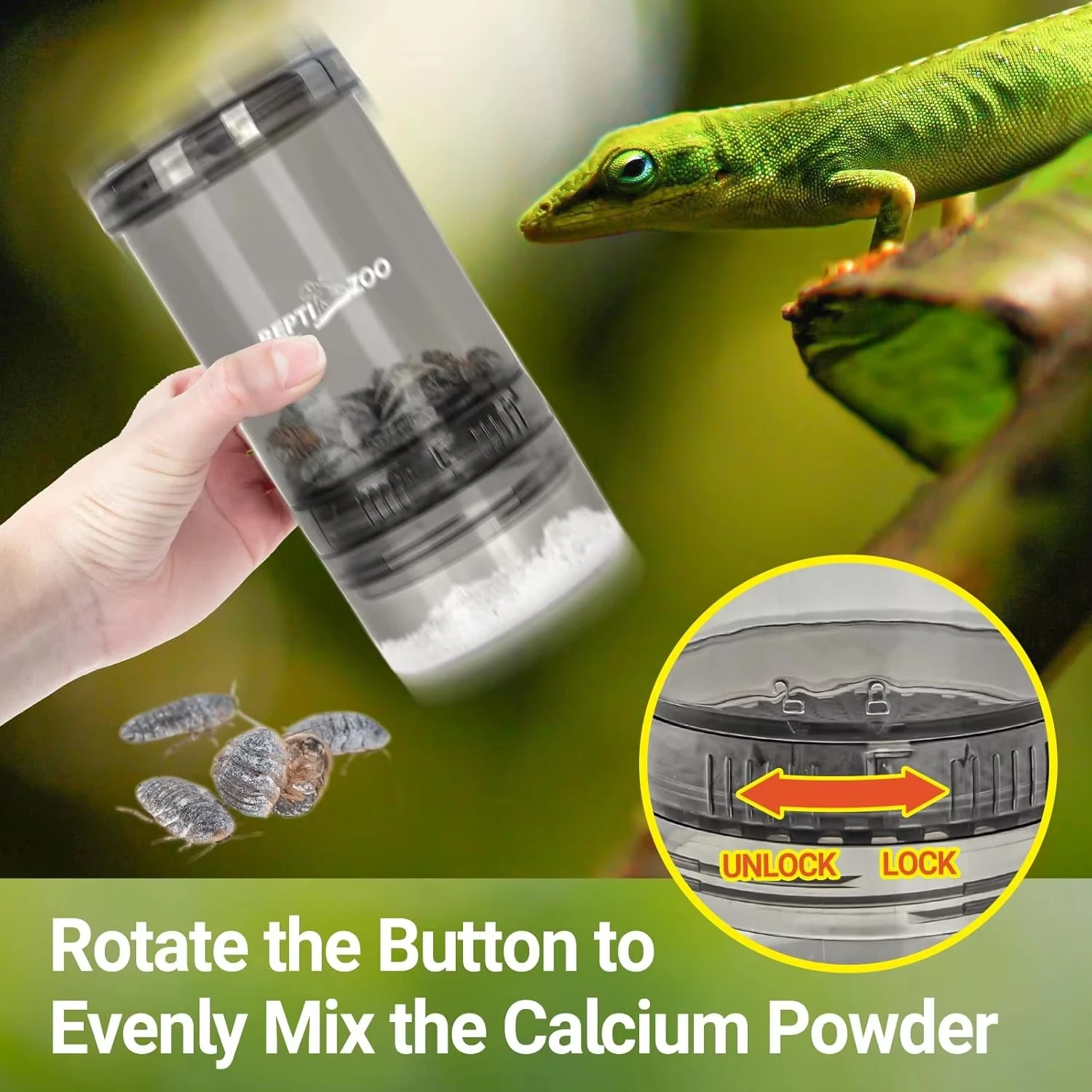 Calcium Powder Reptile - Baki Pencampur Bubuk Kalsium Reptil, Baki