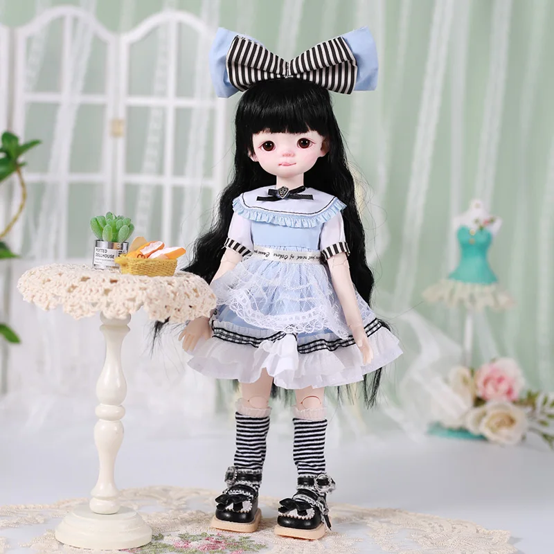 1-6-30cm-roupas-de-boneca-moda-muito-bonito-roupa-de-empregada-vestido-com-headwear-presente-das-criancas-roupas-de-boneca-acessorios