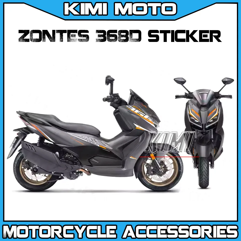 

Motorcycle Sticker Body Decoration Waterproof Protective Sticker Front Sticker Modified Parts For ZONTES 368D 368D 2024