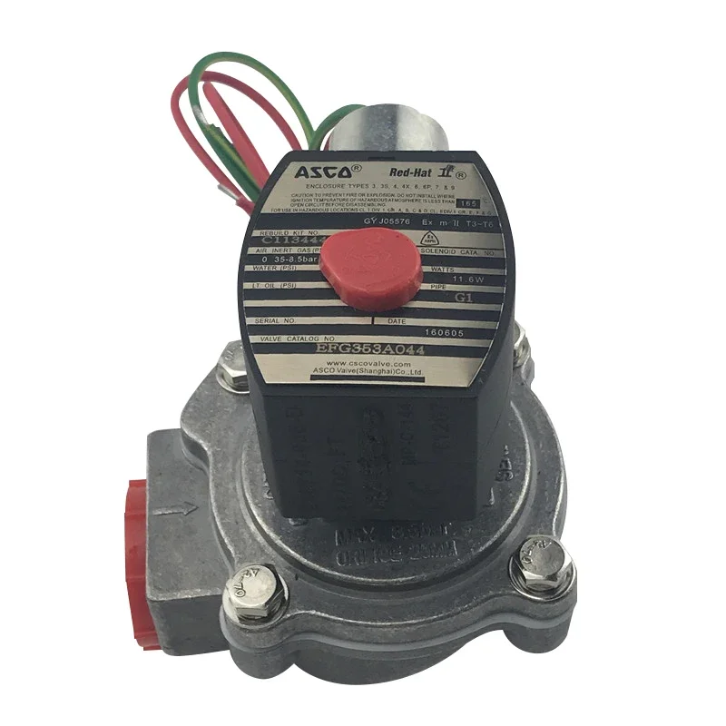 

Электромагнитный импульсный клапан ASCO 080 EFG353A044/EFG353A043 G3/4 G1, катушка, 24 В постоянного тока, 220 В переменного тока