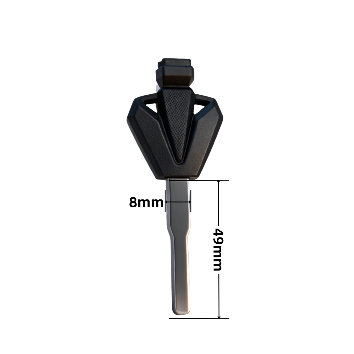 Motorcycle Keys for Rubber Head with Magnetic Cover Sticker Blank Key Motorcycle Right Slot Key with Magnet Sticker