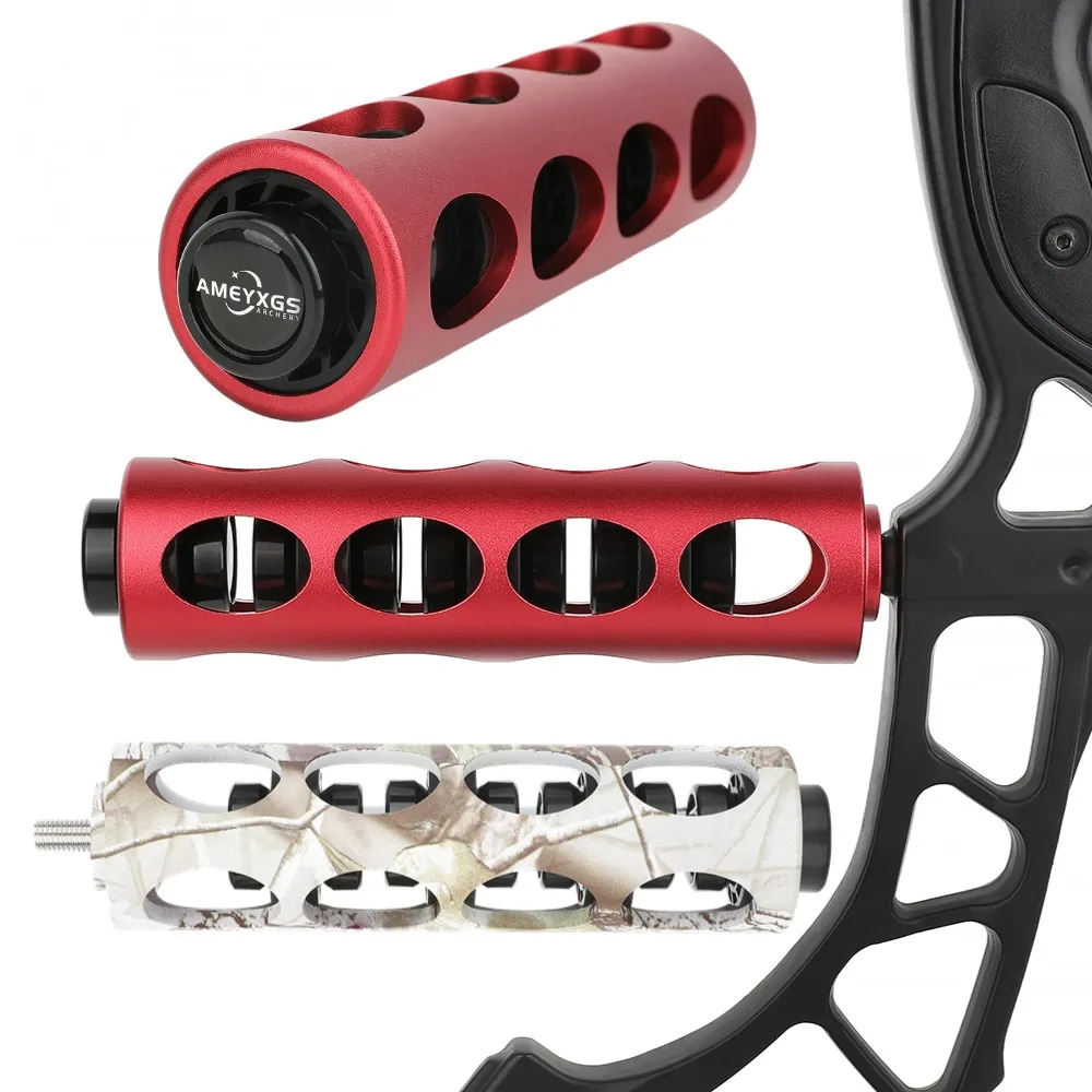 

Red/Camo Compound Recurve Bow Stabilizer Rod Aluminum Alloy 6 Inch Shock Absorber Archery Bow Practice Hunting Shooting Acc