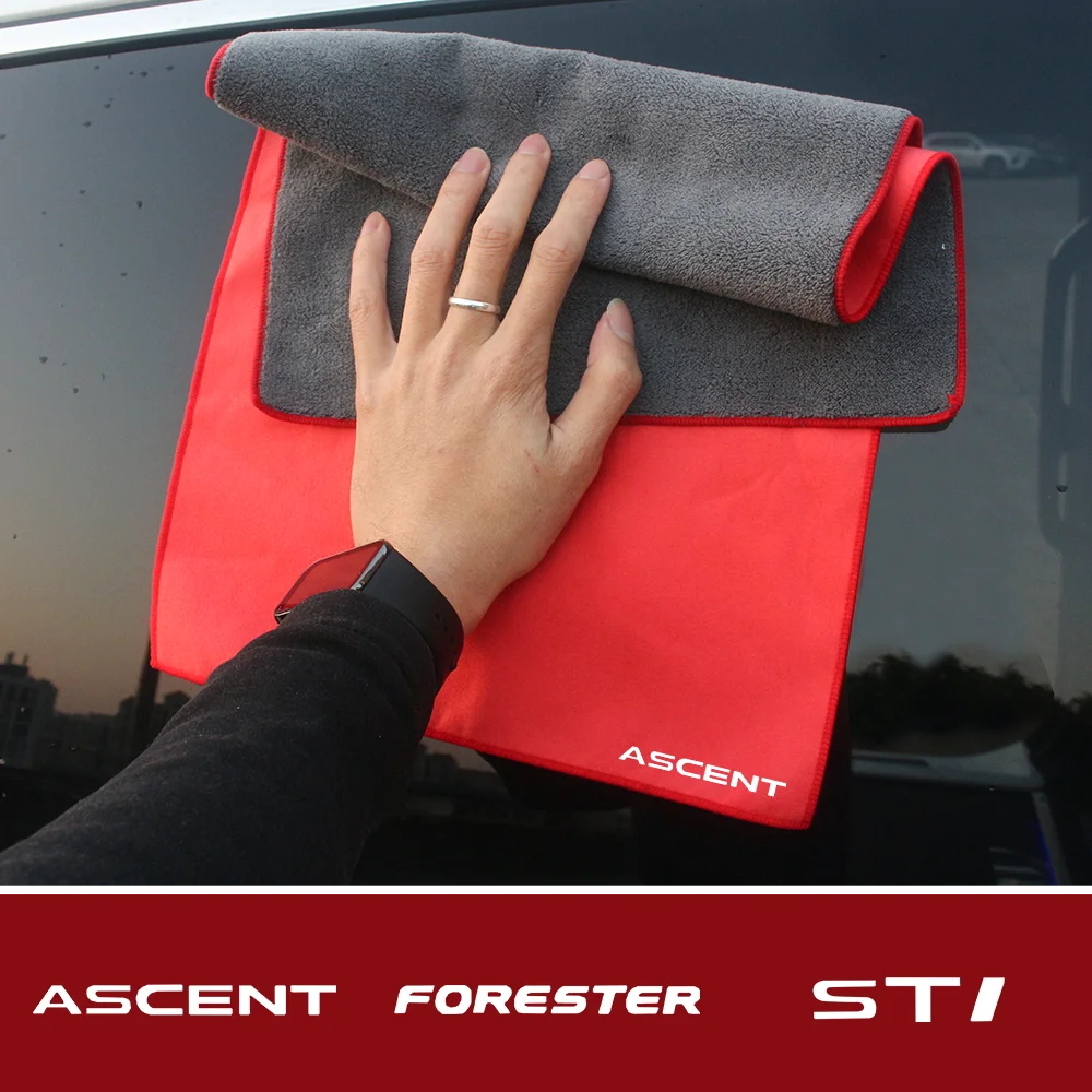 

Absorbent Car Drying Towel Suede Coral Velvet Double-sided Car Cleaning Cloth For Subaru ASCENT BRZ FORESTER IMPREZA STI WRX XV