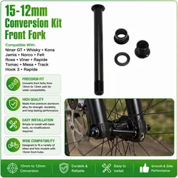 15-12mm Conversion Kit Front Fork For Niner GT Whisky Kona Jamis Norco Felt Rose Viner Rapide Tomac Mesa Track Hook 3 Rapide
