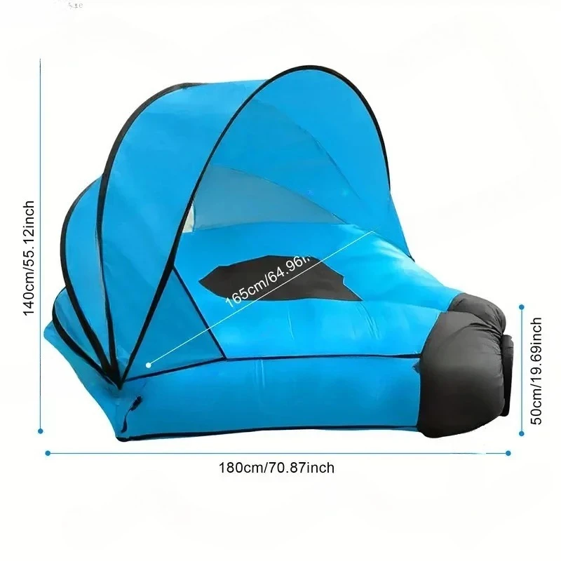 Lazy inflatable sofa mattress, outdoor beach inflatable lazy sofa portable