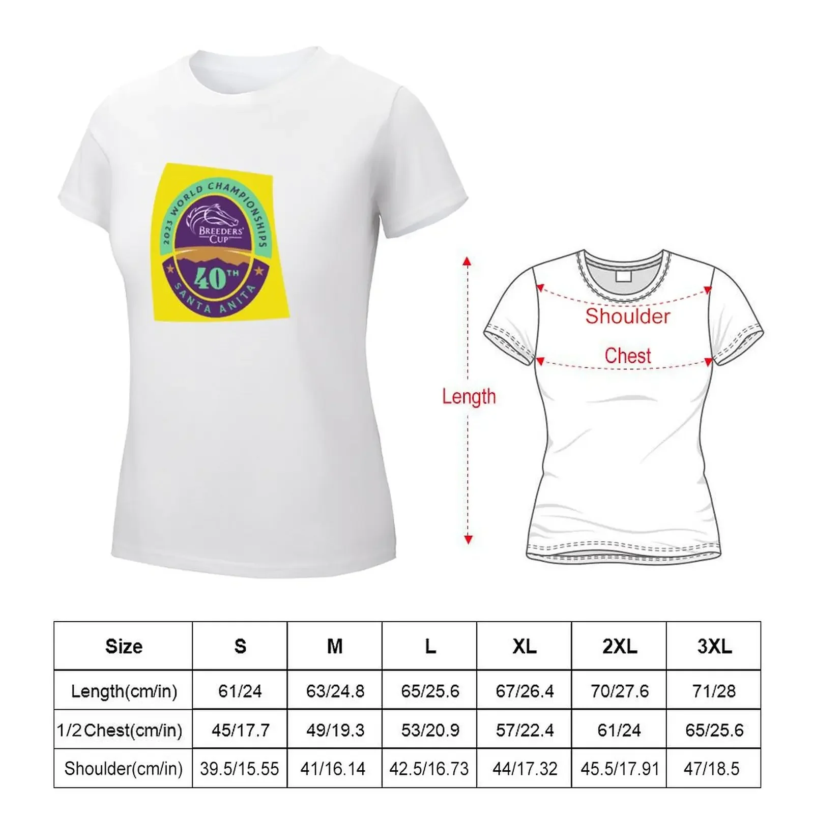 Breeders cup 2023 Championchips 40th Santa Anita T-shirt graphics tees shirts graphic tees Summer Women's clothing