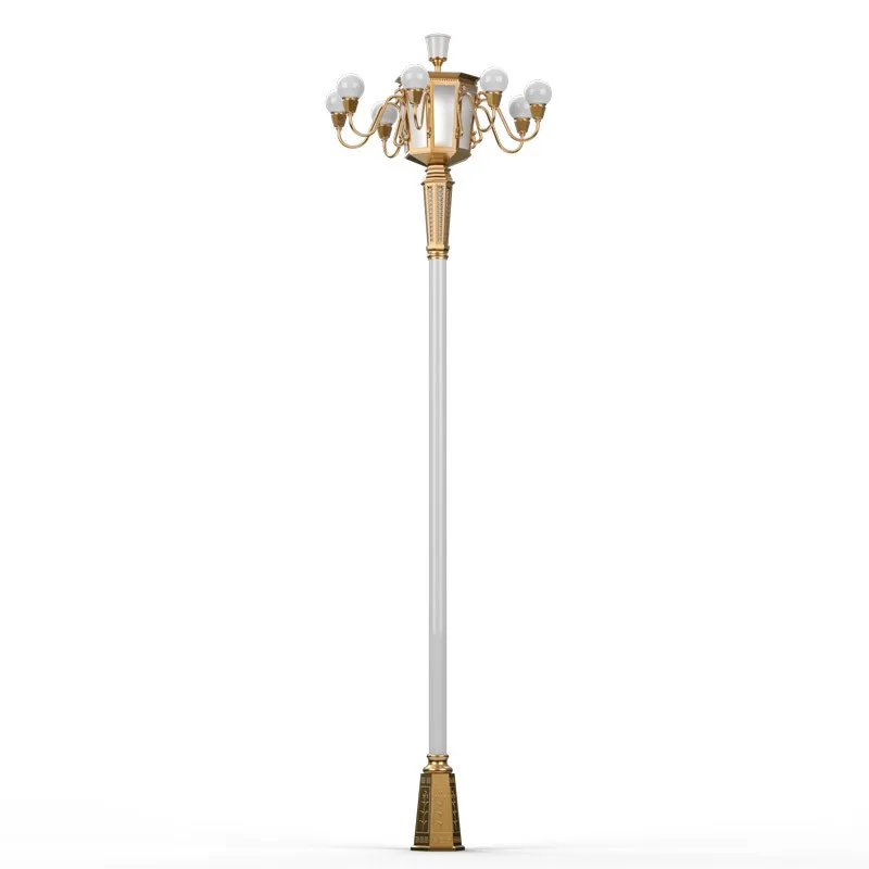 Road Outdoor Square Eight Traditional Magnolia Lights Street Lights