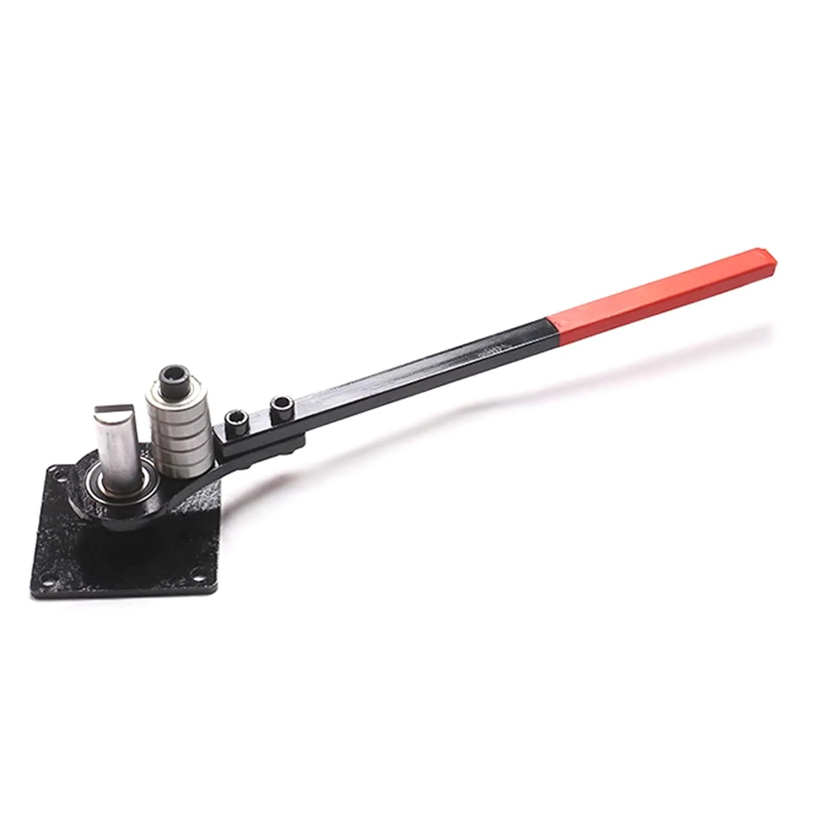 Manual Wire Bender Tool for 1-5mm Steel/Iron/Copper/Aluminium - 5 Slot Bearing-Type Right Angle Bender with Thickened Base Plate