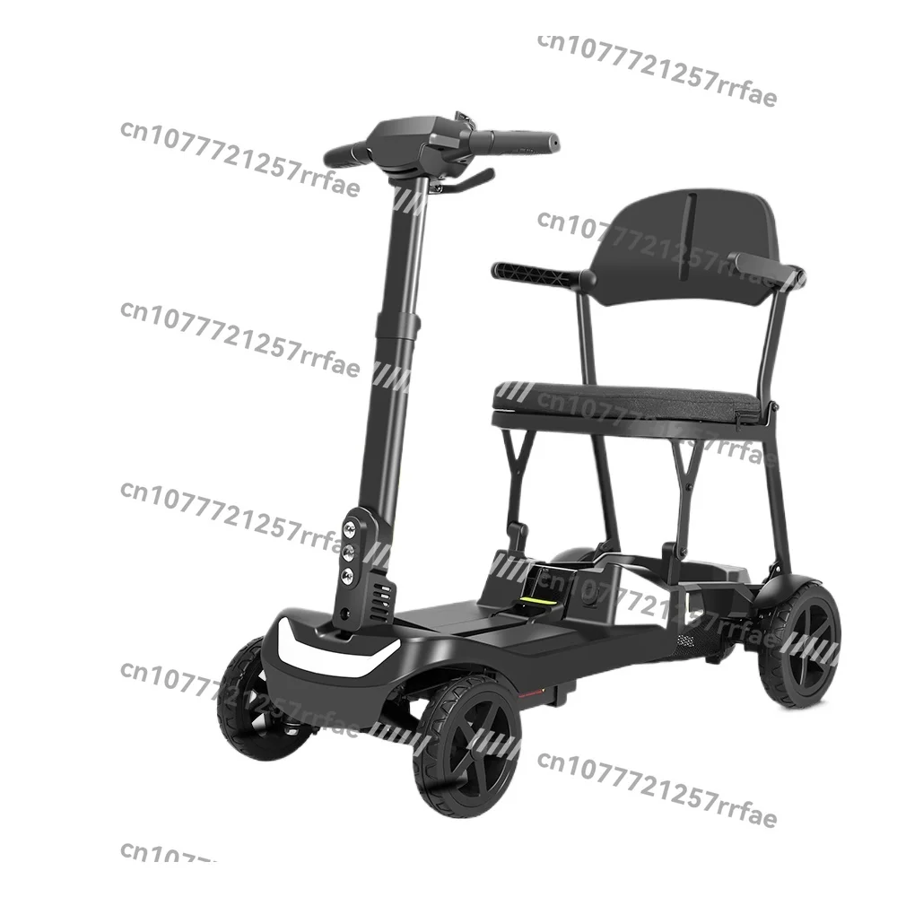 One-handed lift Ultra-light 16kg mobile scooter Premium 9-inch tires Smooth driving Portable foldable light 4-wheel scooter