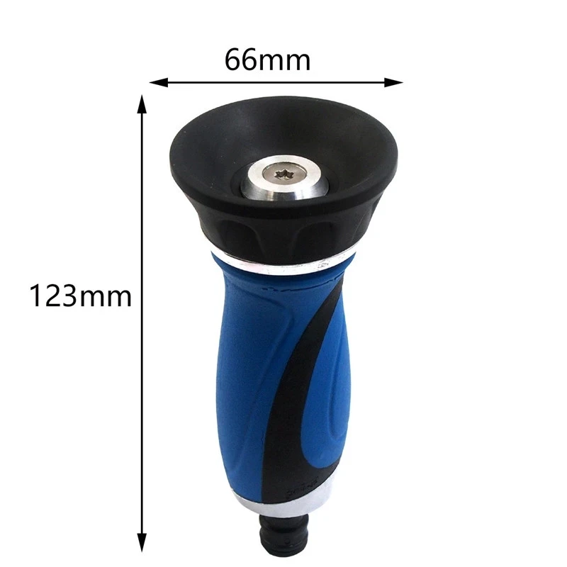Garden Direct Spray Nozzle Handheld Hose Water Gun, Rubber Grip Sprinkler Head, Suitable For Lawn Irrigation, RV Cleaning Tool