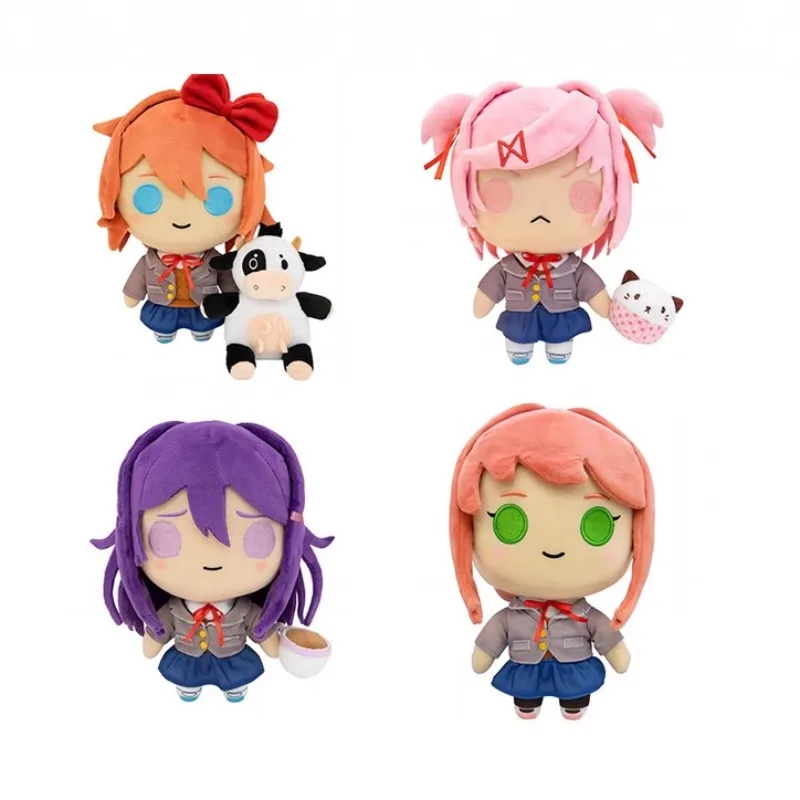 DDLC Anime Character Mini Doll Sayori Monika Yuri Natsuki Cute Doll Toy Home Decor Ornament Birthday Gift view 3