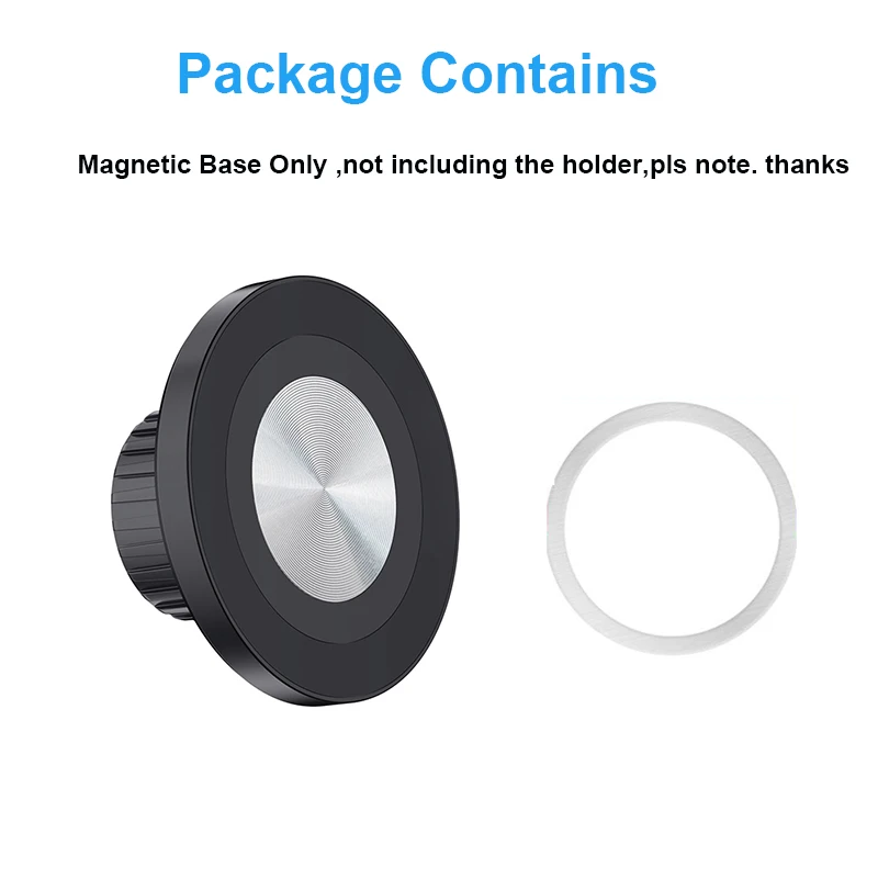 17mm Ball Head Magnetic Base For Iphone 15 14 13 Xiaomi Car Phone Holder Accessories Phone Stand Support Magnet Holder Removable