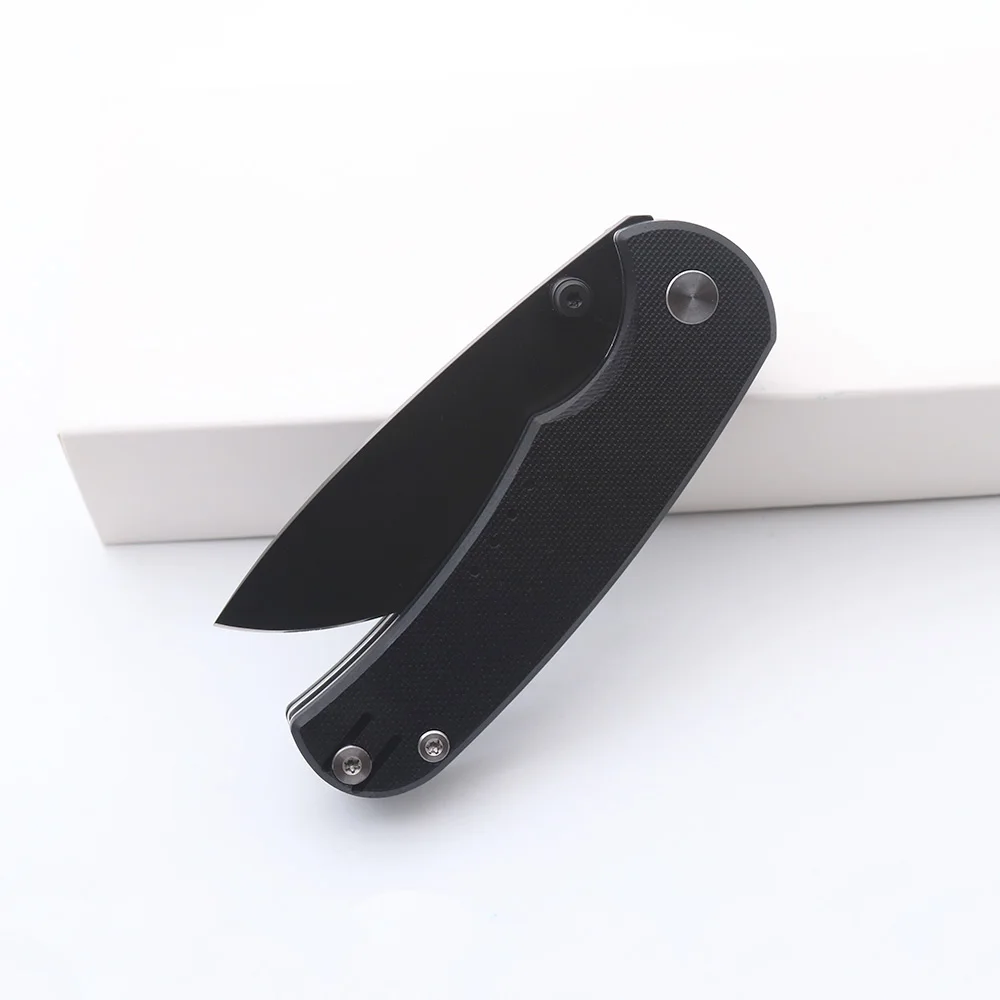 High Quality Quiet Carry Drift Front Pocket Folding Knife Black PVD14c28n Blade Black G10 Handle Tactical Survival Knife