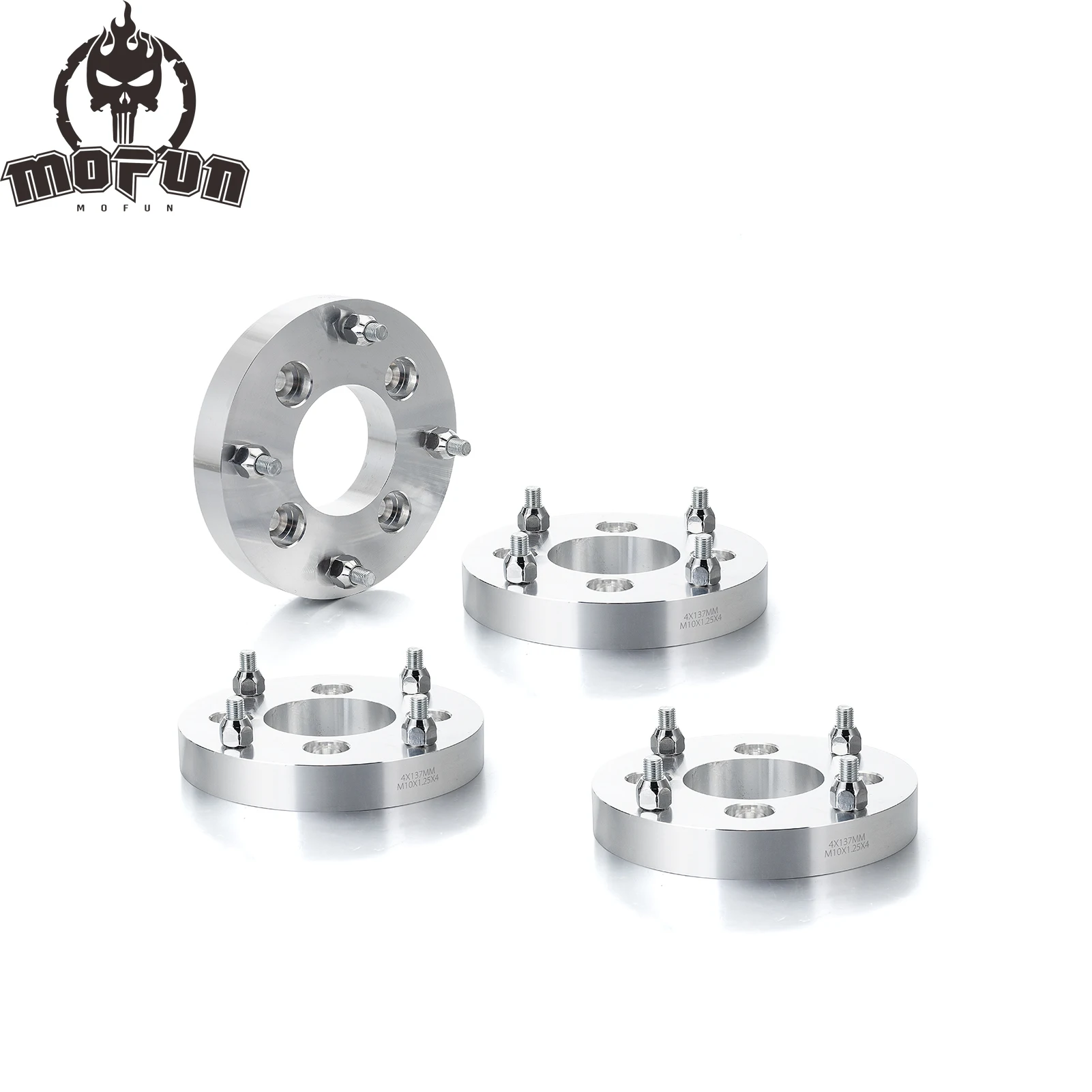 

Universal 4pcs UTV ATV 1.0 Inch Aluminum Billet Wheel Adapter 4 X 110 To 4 X 137mm 74mm Hub Bore W/ M10*1.25 Studs for Can Am