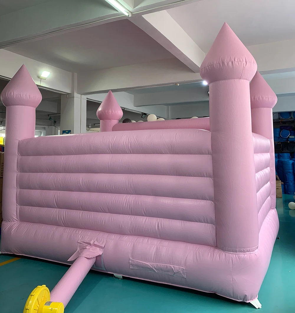 Commercial PVC Tarpaulin 100% Bounce House 4*4*2.7M Inflatable Jumping Castle Wedding Bouncy House With Blower Party Kids toys