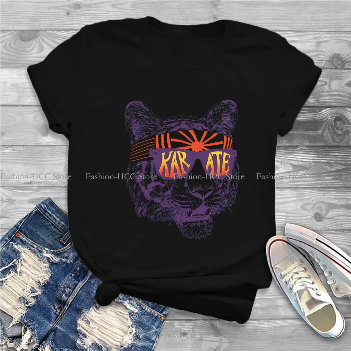 Karate Unique Polyester TShirt Tiger Comfortable Hip Hop Clothes  T Shirt Stuff