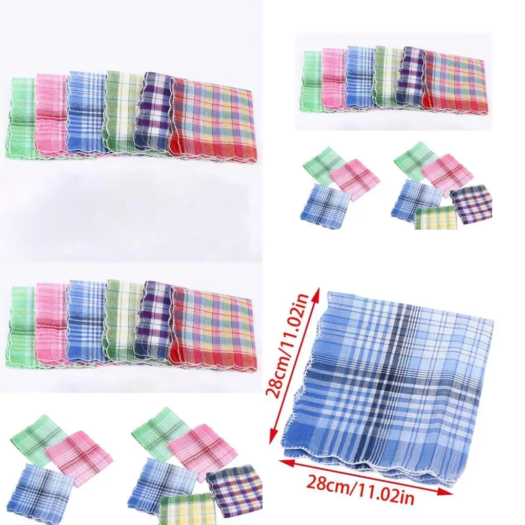 Toalla pañuelo algodón 652f 28x28 para toalla toalla toalla múltiples pañuelos pandillas cuadradas