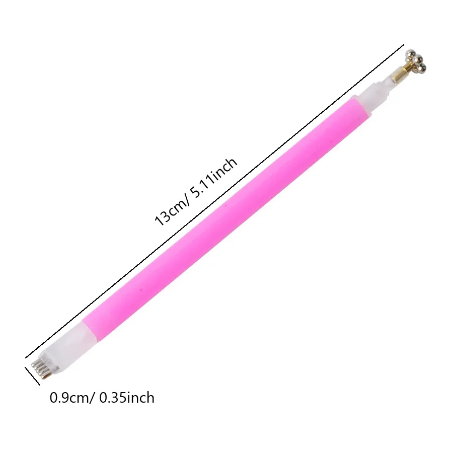Double-Headed Nail Art Magnet Stick Cat Eye Gel Polish 3D Line Strip Flowers Effect for Professional & Home Use