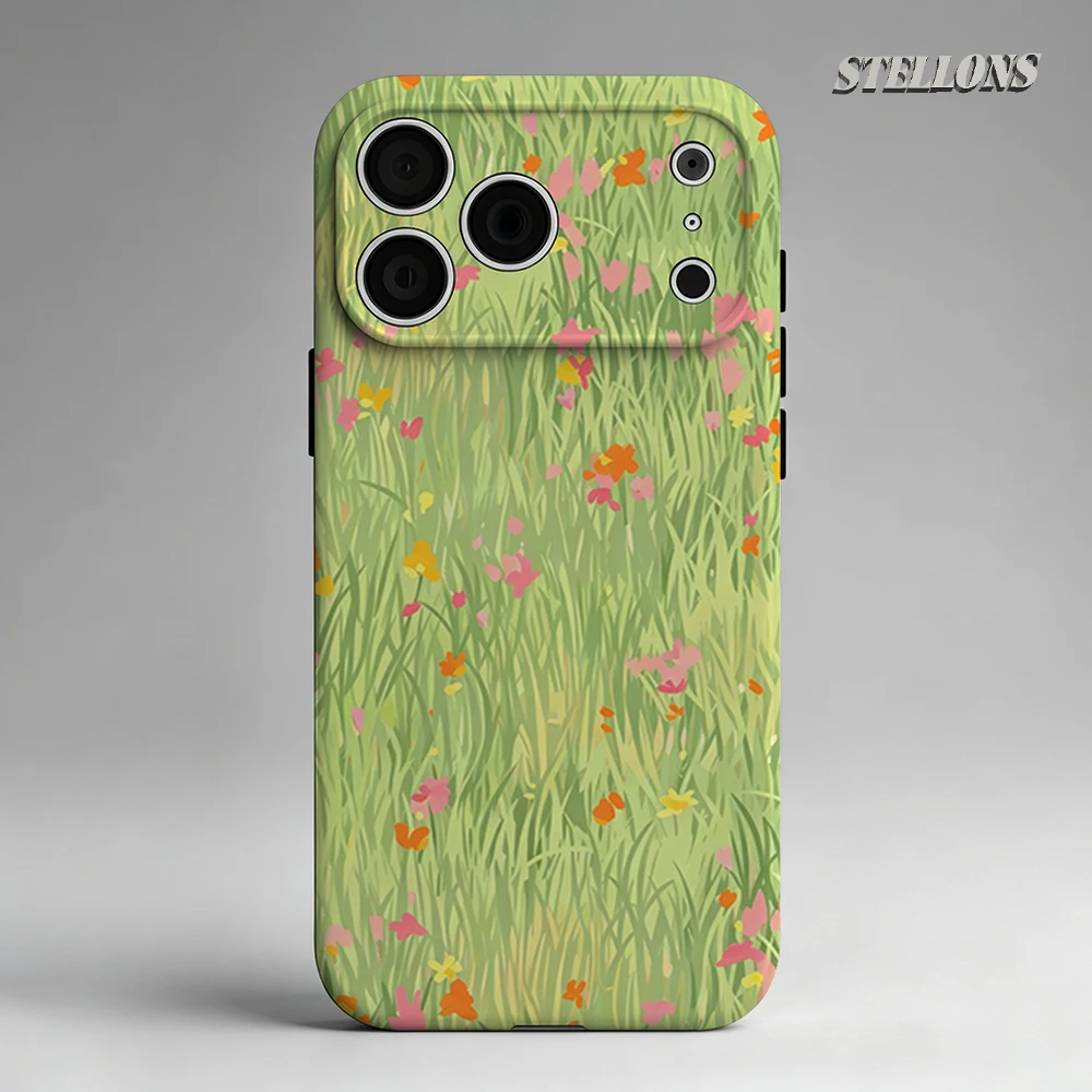 Vibrant Meadow Blooms Phone Case For Magnetic Phone Case for IPhone 17 16 15 14 13 Pro Max Plus Single Double-layer tough Case