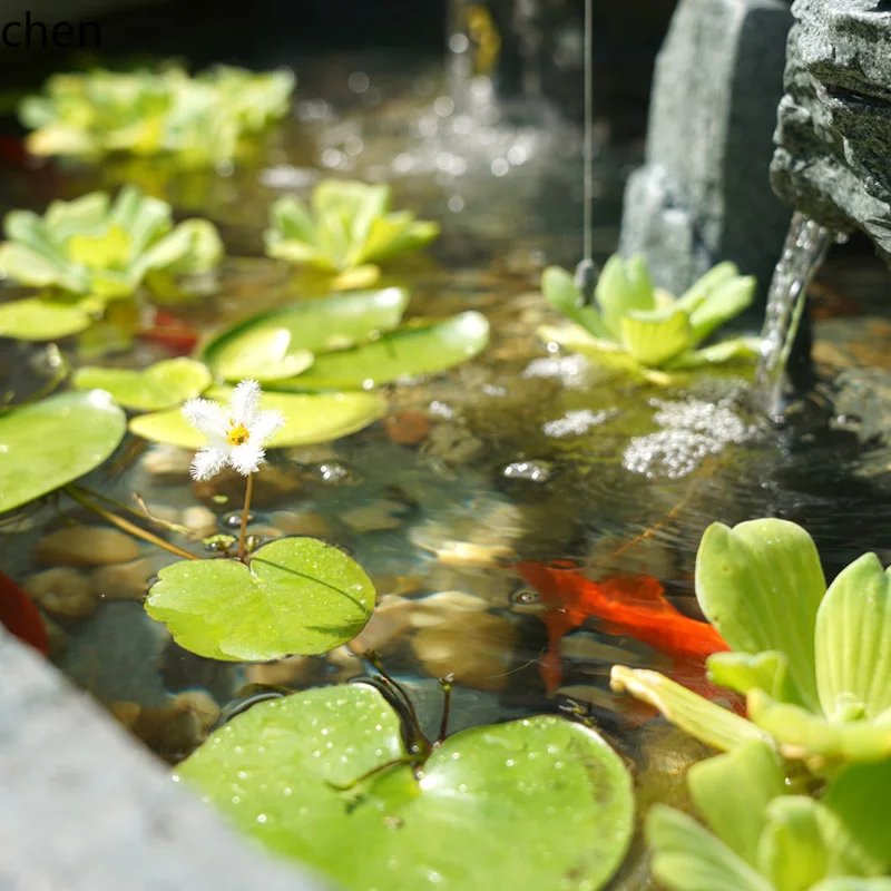 LXC Outdoor Garden Courtyard Rockery Water Fountain Wealth-Attracting Ornament Living Room Fish Pond Landscaping