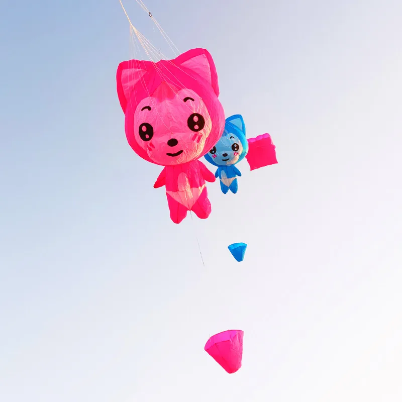 Free shipping fox kite pendant flying windsocks cometa dragon ekoflow jeux exterieur enfants jardin latawiec duży papalotes fun