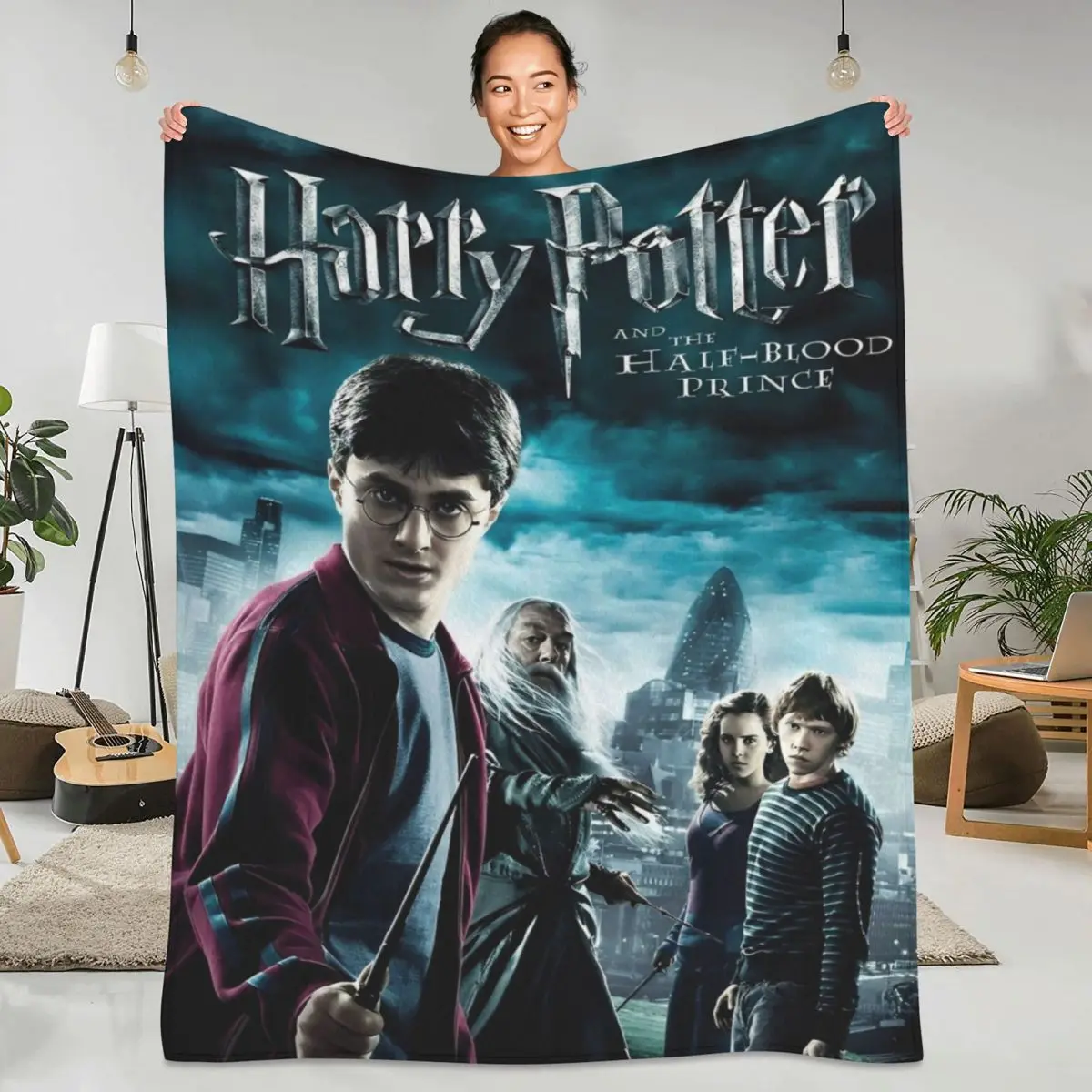 Movie Blanket Fantasy Literature Novels Picnic Flannel Throw Blanket For Outdoor Super Warm Bedspread Gift