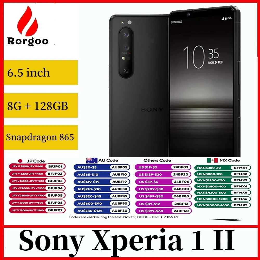 Sony Xperia 1 II 1ii 5G XQ-AT51/AT52 6.5