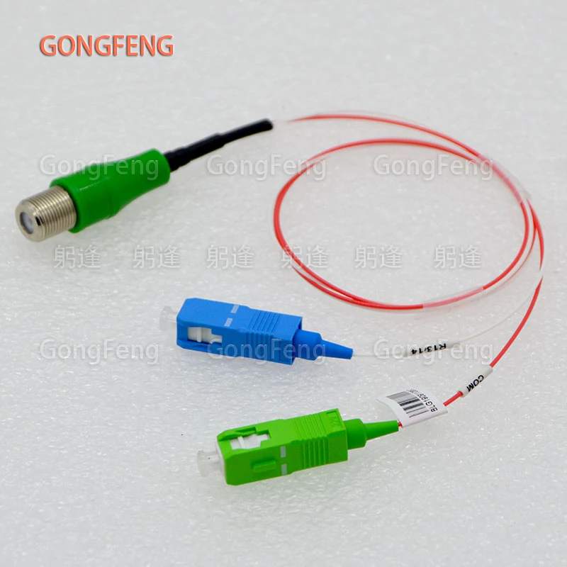 1pcs NEW Jumper Type Passive Optical Receiver With WDM, CATV Photoelectric Conversion Adapter Connector Special Free Shipping