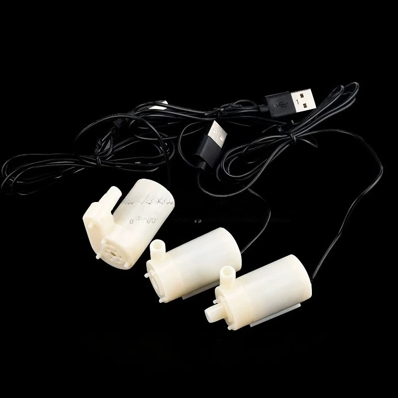 1PC 5PC 10PC DC 3V‑6V Mini Submersible Water Pump Horizontal Vertical IP68 Waterproof USB Plug for Fountain DIY Water Cooling