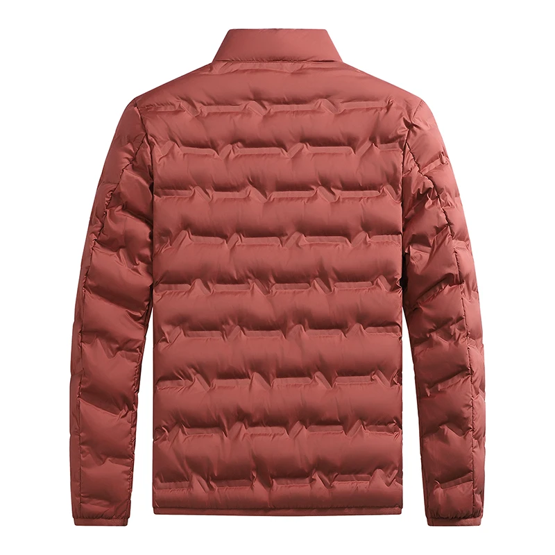 Pufferjacke für Herren, Graphen-Wärmejacke für den Winter, Outdoor-Winddichte Oberbekleidung, Lässige Gesteppte Jacke, Verdickte Stehkragen-Jacke – Detail 6