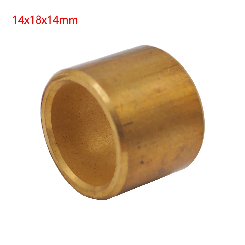 14x18x14mm Truck Starter Motor Brass 14mm Bore Slide Bearing Tractor Front Cover Bush Oil Sintered Linear Bronze Bushing