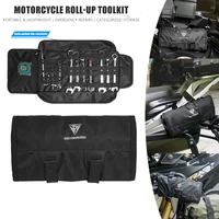 Bolsa de herramientas SOYAVISION, bolsa portátil enrollable con llave grande, Kit de almacenamiento plegable, Kit de bolsillos para motociclismo/Motocross