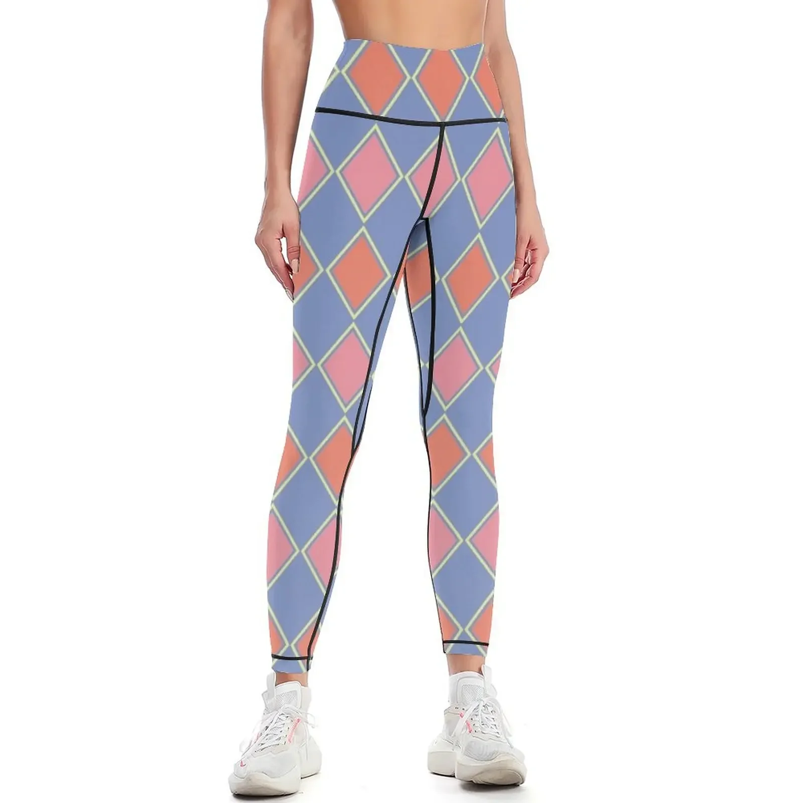 

Pastel Harlequin Leggings sport set sports tennis for legging gym Women's sports pants Womens Leggings