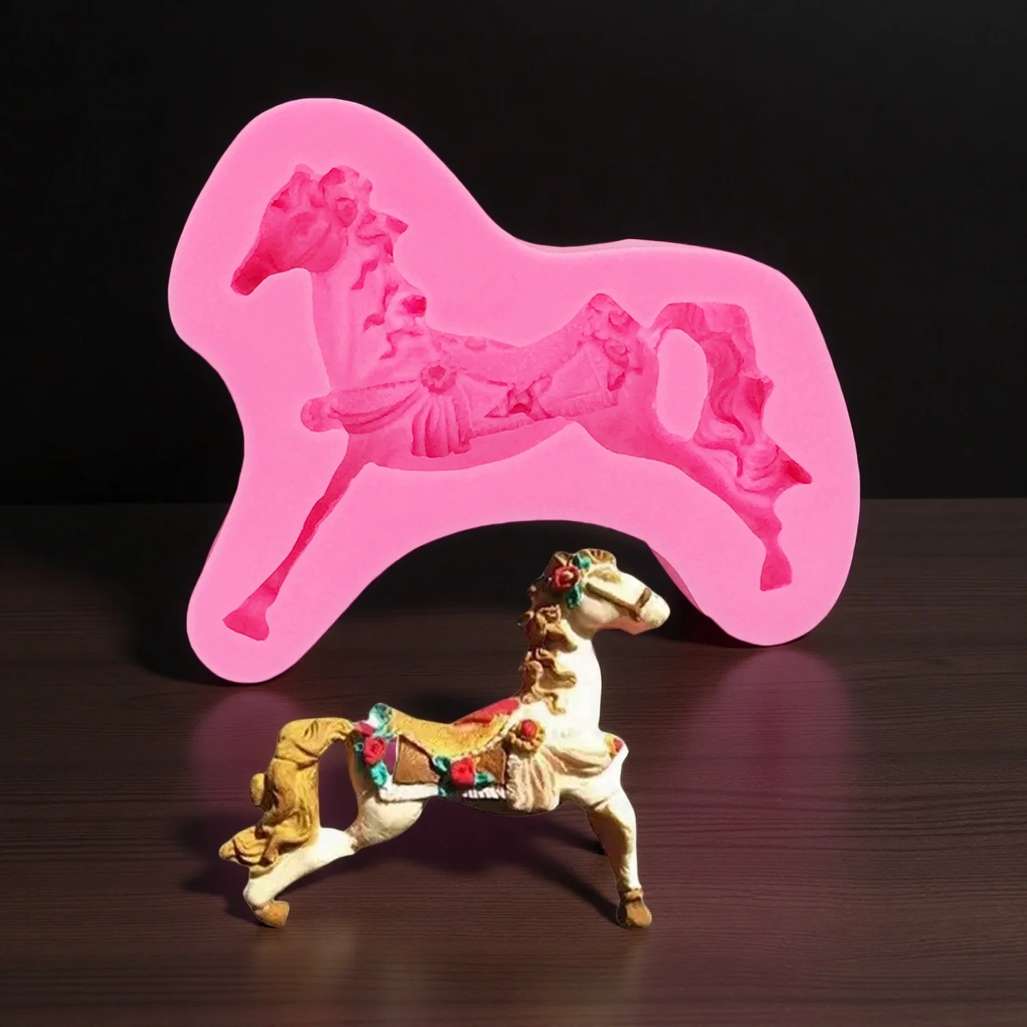 Pferd Trojan Silikonformen Sugarcraft Ton DIY handgemachte Seife Silikon der Bräutigam Formen Gips Kerzenformen Kunst Schokolade Fondant