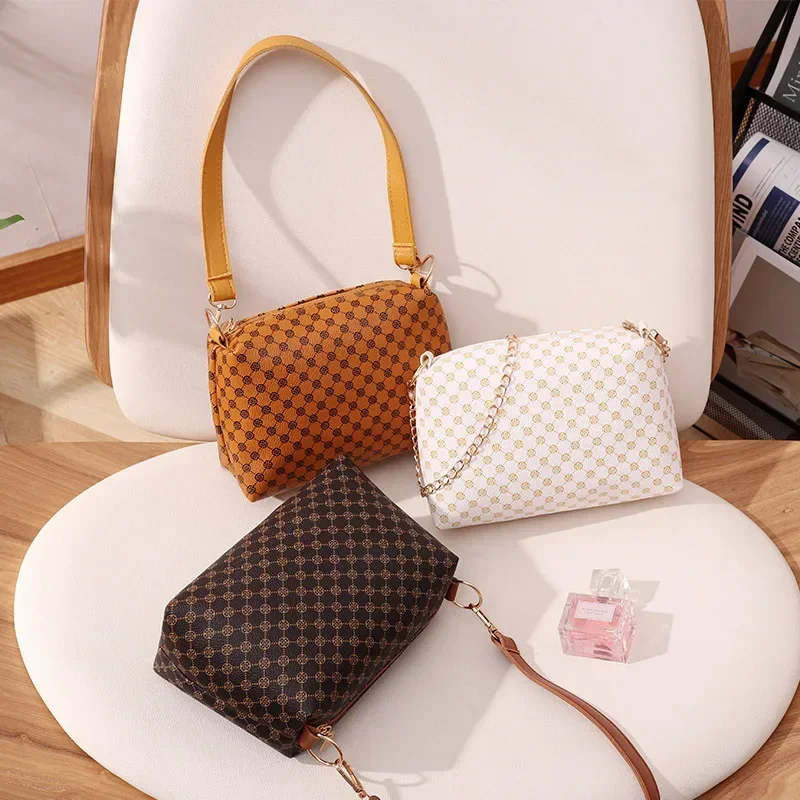

Women Bag New Shoulder Messenger Designer Chain Crossbody Underarm Handbags Luxury Brand