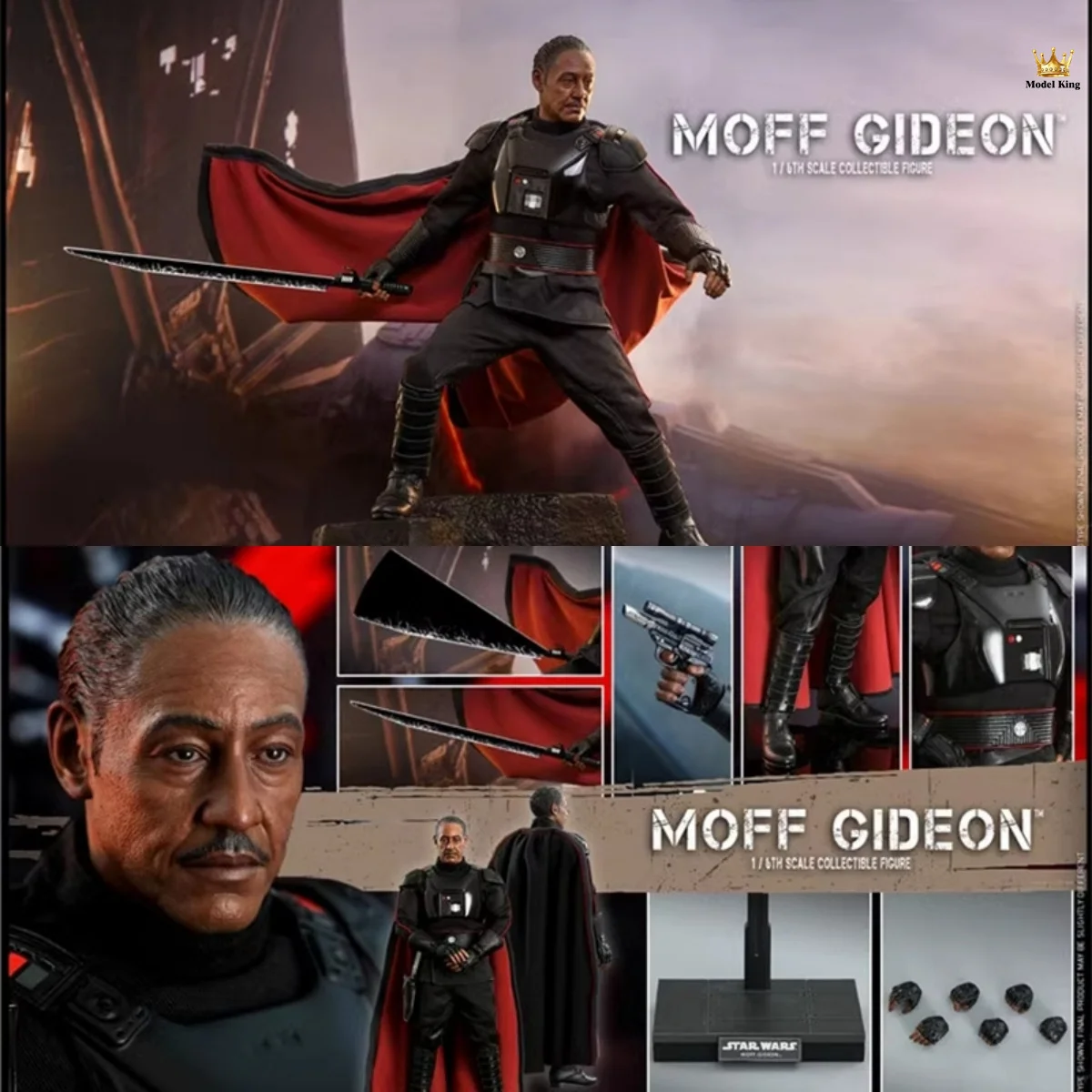 Hot Toys HT TMS029 1/6 Scale The Dark Soldier Governor Gideon Mandalorian Full Set Fit 12Inch Action Figure Model Toys