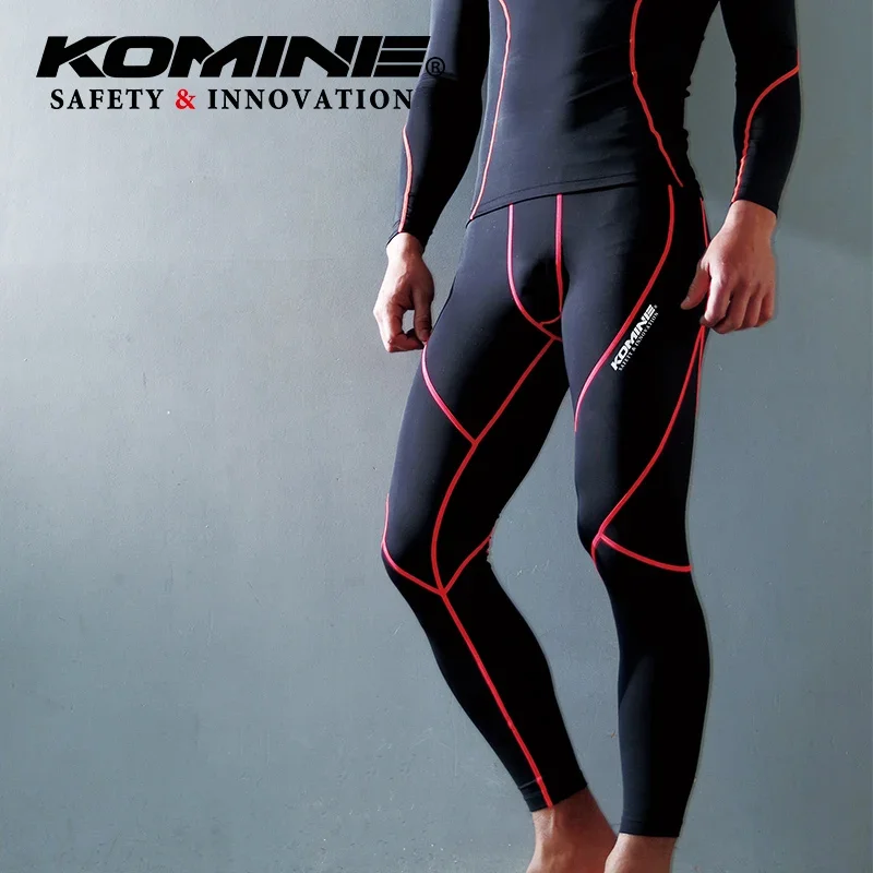 KOMINE Summer Riding Sense of Ice tuta ad asciugatura rapida indossare biancheria intima di ghiaccio elastica per l'assorbimento dell'umidità elastico JKL-122 + PKL-123