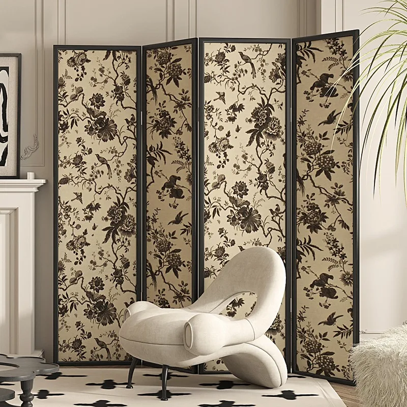 Parete divisoria francese, soggiorno pieghevole, sala da pranzo mobile, decorazione medievale d'ingresso, blocco moderno, solido domestico