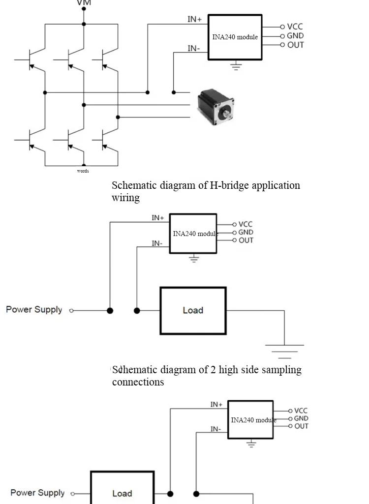 INA240 Modul INA240A1/2/3/4 Strommessverstärker, Stromüberwachung, bidirektionale Stromerfassung – Detail 5