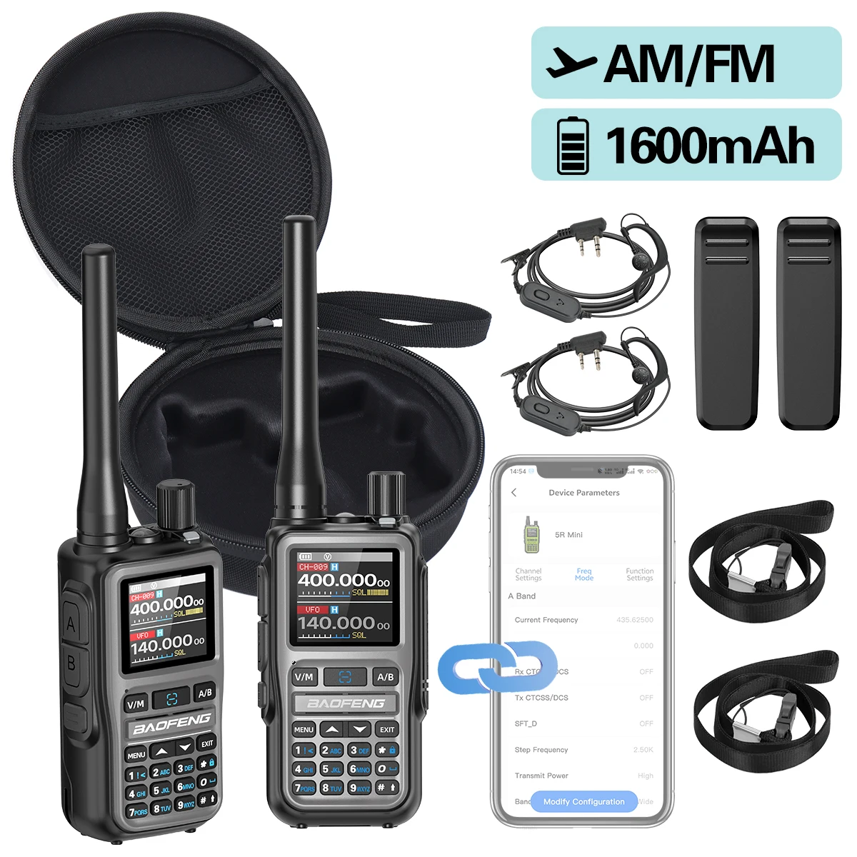 2PCS Baofeng UV-5R …